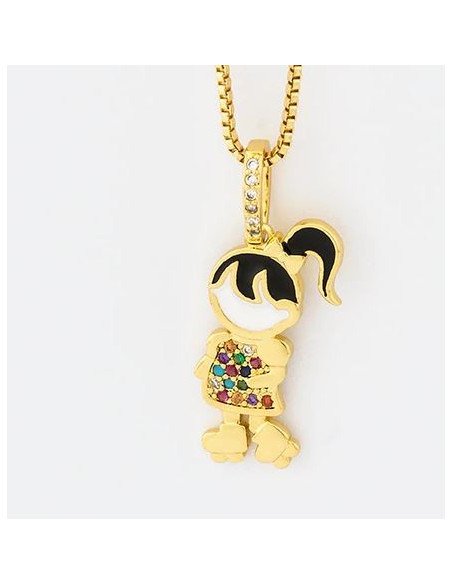 Charms girl roller strass