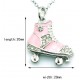 Charms pink roller strass